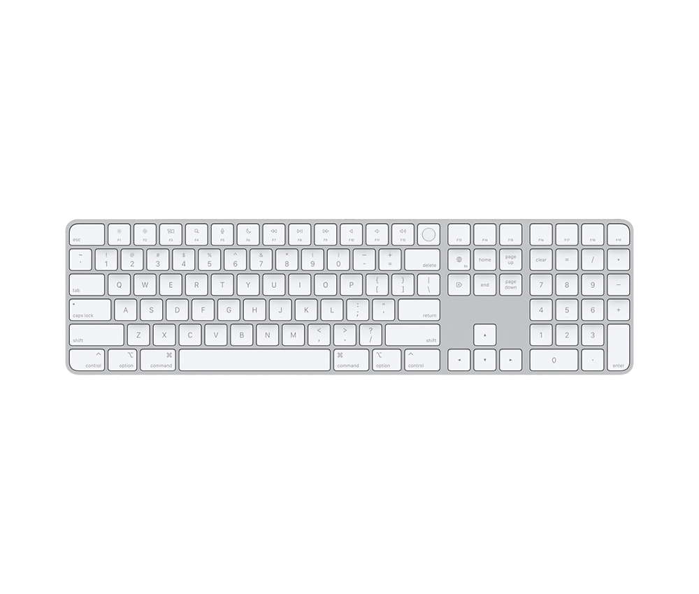 Apple Klawiatura Magic Keyboard z Touch ID i polem numerycznym (Mac silicon)  - układ klawiatury US English