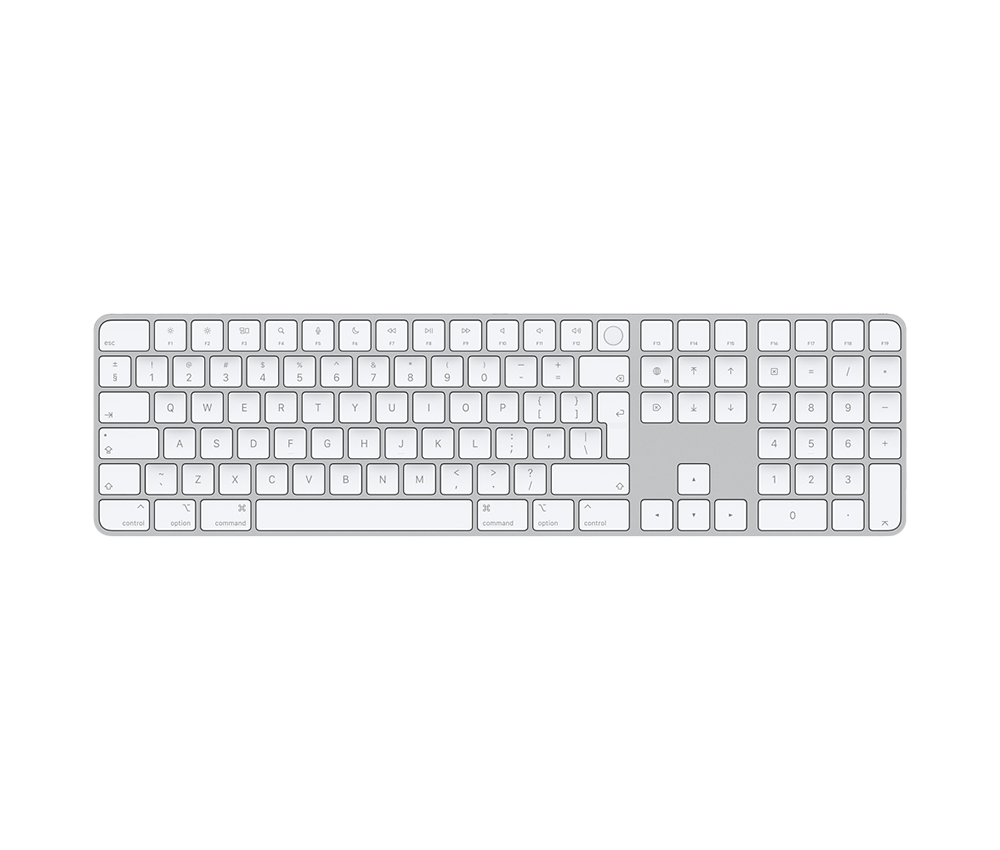 Apple Klawiatura Magic Keyboard z Touch ID i polem numerycznym (Mac silicon)  - układ klawiatury Internatinal English