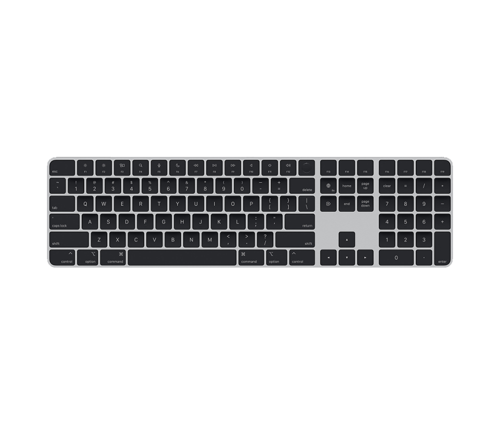 Apple Klawiatura Magic Keyboard/Touch ID/Pole Numeryczne (Mac silicon)/ Czarne - układ klawiatury US English