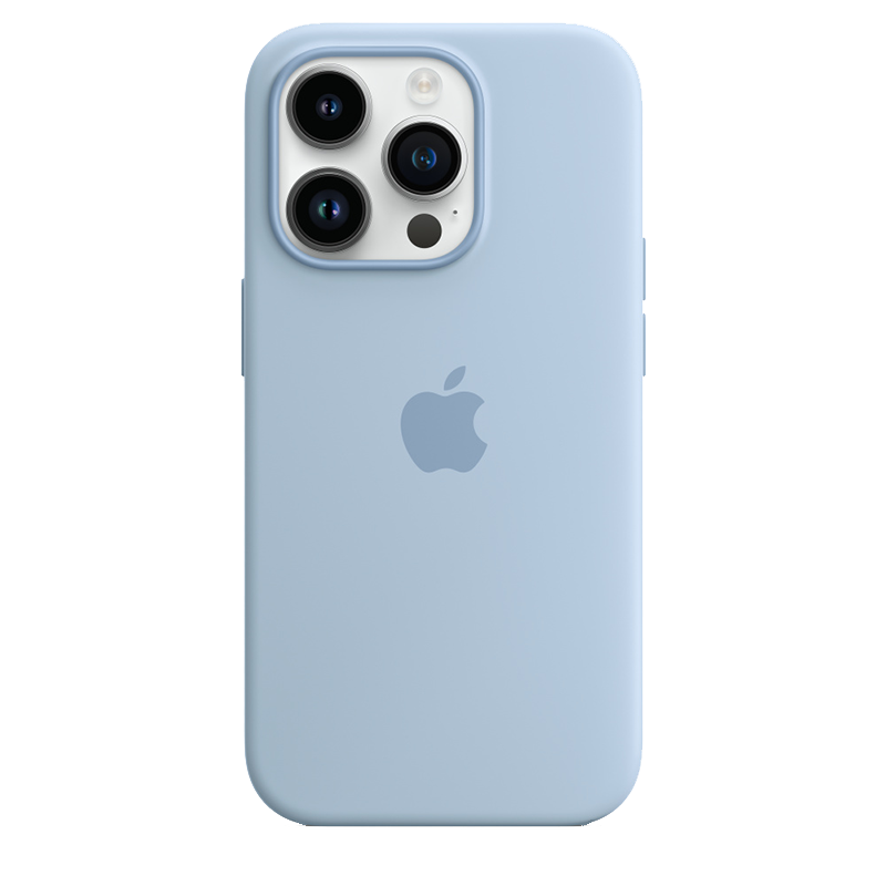 Apple Etui Silikonowe z MagSafe 14 Pro Czysty Błękit